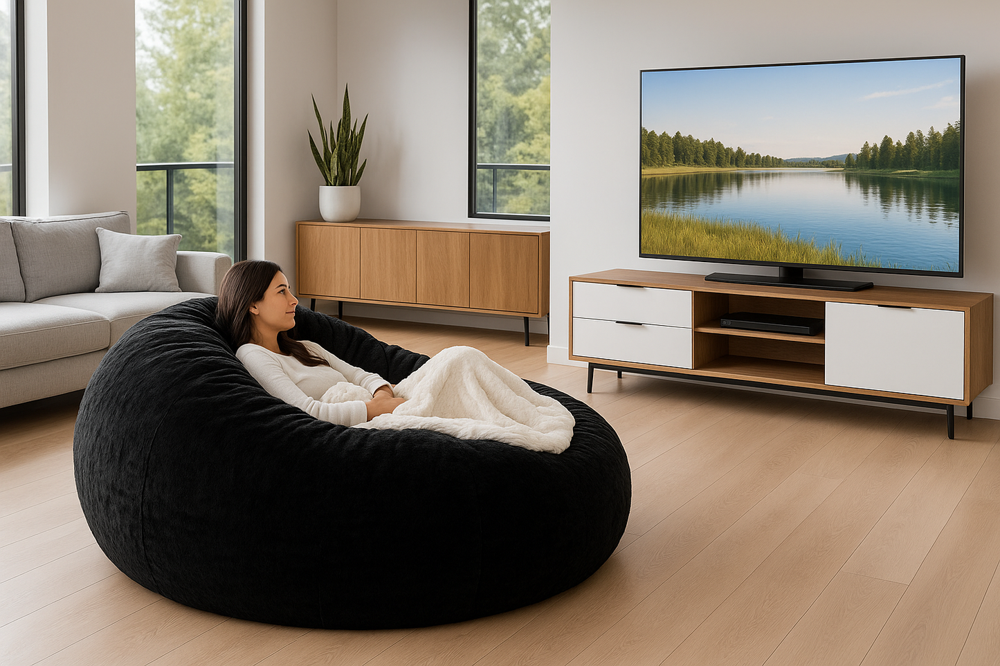 Ultra Soft Bean Bag Lounger Cover